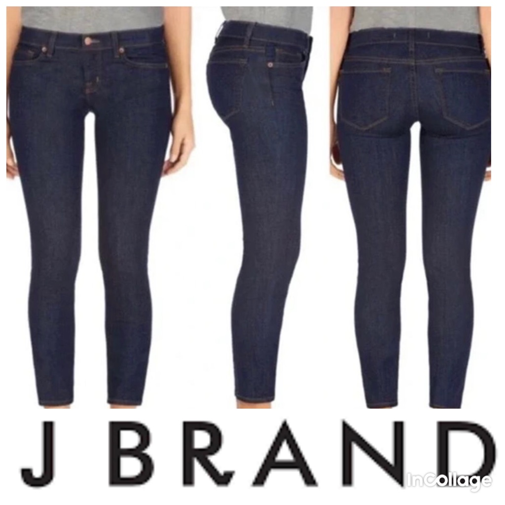 J Brand Womens Indigo Capri Skinny Jeans